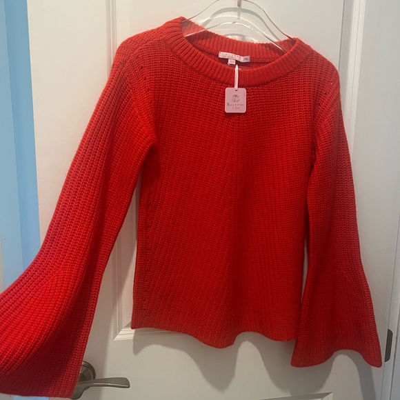 NWT Calypso St Barth XS Red Cashmere Paltina Sweater - Picture 7 of 7